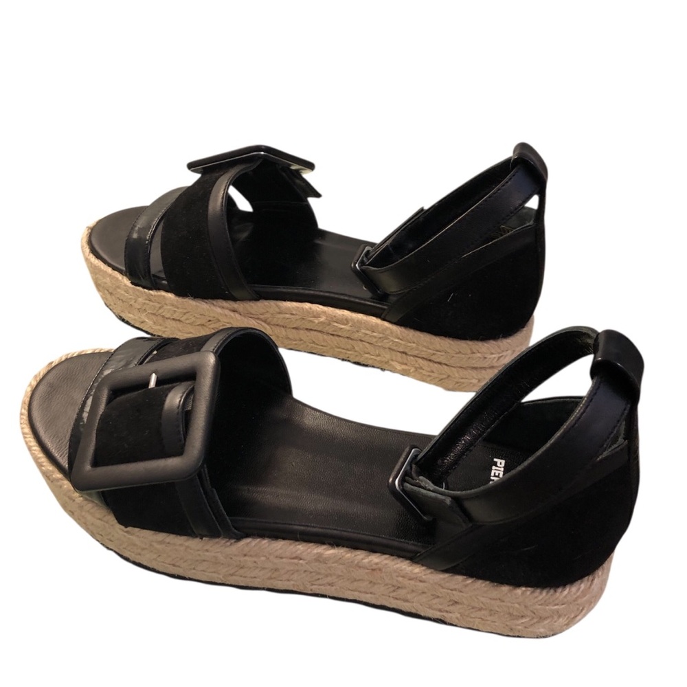 Pierre Hardy Espadrilles with Black Suede & Leather Accents Size 7/37 Designer